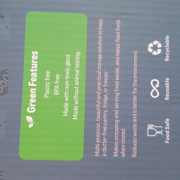 2 pk glass storage ghost and pumpkins fall containers NIB - Picture 5 of 6